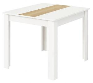 JÍDELNÍ STŮL, bílá, medový dub, 80/80/75 cm MID.YOU - Jídelní stoly, Online Only