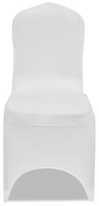 Strečové potahy na židle - 50 ks| bílé