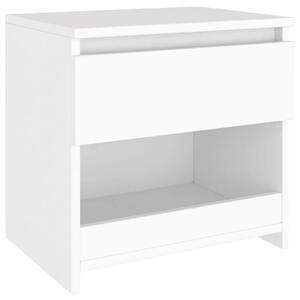 Noční stolek Horden - dřevotříska - 40x30x39 cm | bílý