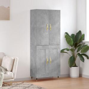 Skříň highboard betonově šedá 69,5x34x180 cm kompozitní dřevo 3195775