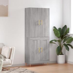 Skříň highboard šedá sonoma 69,5 x 34 x 180 cm kompozitní dřevo 3195785