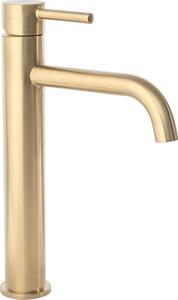 REA-B4526 - Umyvadlová baterie LUNGO 28 cm broušená zlatá