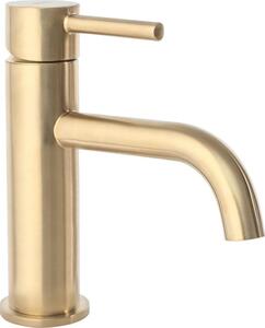 REA-B4527 - Umyvadlová baterie LUNGO 16,5 cm broušená zlatá