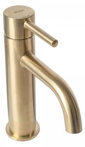 REA-B4527 - Umyvadlová baterie LUNGO 16,5 cm broušená zlatá