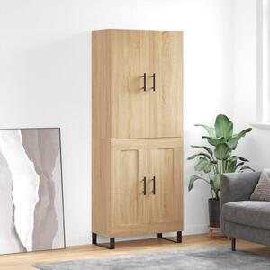 Skříň highboard dub sonoma 69,5 x 34 x 180 cm kompozitní dřevo 3195814