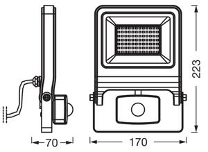 Osram - LED Reflektor se senzorem ENDURA LED/50W/230V 4000K IP44