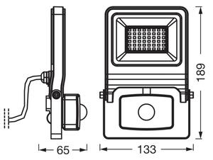Osram - LED Reflektor se senzorem ENDURA LED/30W/230V 3000K IP44