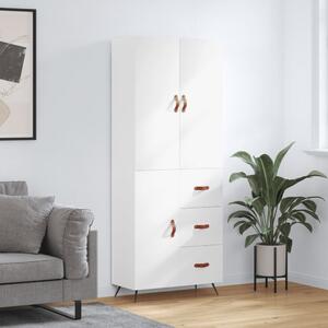 Skříň highboard bílá 69,5 x 34 x 180 cm kompozitní dřevo 3195875