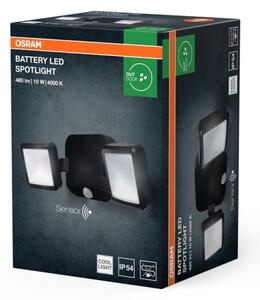 Osram - LED Venkovní nástěnný reflektor se senzorem BATTERY 2xLED/5W/4xD IP54