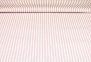 Bavlněná látka Pásek růžový, š. 140 cm Růžová