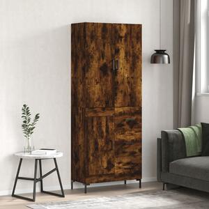 Skříň highboard kouřový dub 69,5 x 34 x 180 cm kompozitní dřevo 3196016