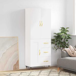 Skříň highboard bílá 69,5 x 34 x 180 cm kompozitní dřevo 3195995