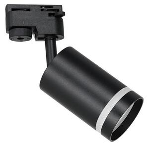 Bodové svítidlo do lištového systému PIPE 1xGU10/25W/230V černá