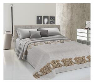 Přikrývka na postel Piquet Medvídek béžový Béžová 170x280 cm