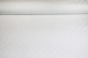 Dekorační látka Bavlna Bílé kostky, š. 140 cm Bílá Vzorek (10x10 cm +/-1 cm)