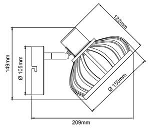 Brilliant - Nástěnná lampa NORAH 1xE14/28W/230V bambus