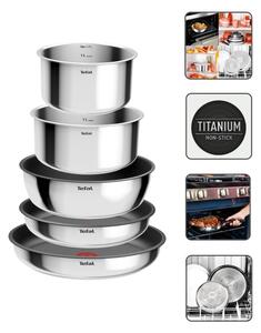 Tefal - Sada nádobí 9 ks INGENIO COOK nerez