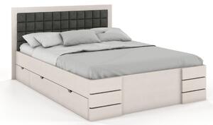 Postel s úložným prostorem - Gotland Drawers - borovice Čalounění postele: 2315, Odstín moření: Bílá, Rozměr: 120x200