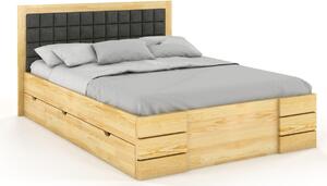 Postel s úložným prostorem - Gotland Drawers - borovice Čalounění postele: 2315, Odstín moření: Borovice přírodní, Rozměr: 120x200