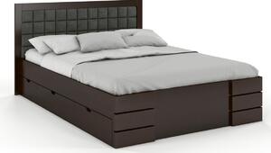 Postel s úložným prostorem - Gotland Drawers - borovice Čalounění postele: 2315, Odstín moření: Palisander, Rozměr: 120x200