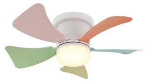 Globo 03609B - LED Stmív. stropní ventilátor HINES 10W/230V 3000-6500K +DO