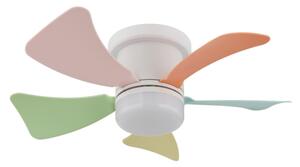 Globo 03609B - LED Stmív. stropní ventilátor HINES 10W/230V 3000-6500K +DO