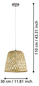Eglo 55696 - Lustr na lanku KIRKCOLM 1xE27/60W/230V béžová