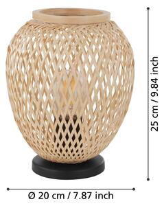 Eglo 55699 - Stolní lampa DEMBLEBY 1xE27/40W/230V béžová