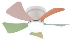 Globo 03609B - LED Stmív. stropní ventilátor HINES 10W/230V 3000-6500K +DO
