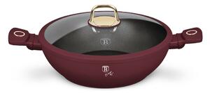 Pánev wok s poklicí a titanovým povrchem 30 cm Leonardo Collection