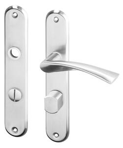 AC-T servis ACT dveřní klika EURA OV ECO štít (nerez) Provedení: BB (pro pokojový klíč), Rozteč: 72 mm