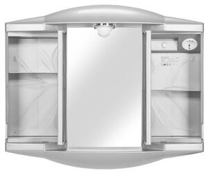 Jokey CHICO GL AL Zrcadlová skříňka - hliníková barva - š. 62 cm, v. 52 cm, hl. 18 cm 288212020-0140