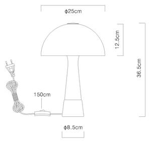 Globo 51570122 - Stolní lampa PAULIN 1xE27ILLU/40W/230V bílá