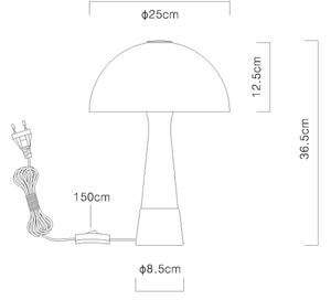 Globo 51570114 - Stolní lampa PAULIN 1xE27ILLU/40W/230V zelená