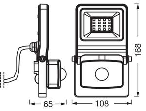 Osram - LED Reflektor se senzorem ENDURA LED/10W/230V 3000K IP44