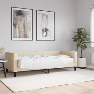 Válenda s matrací krémová 80 x 200 cm textil 3196559