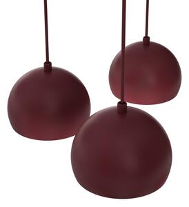 Lustr na lanku SOOL 5xE27/15W/230V burgundy