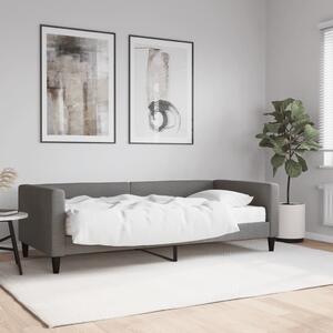Válenda s matrací tmavě šedá 90 x 190 cm textil 3196571