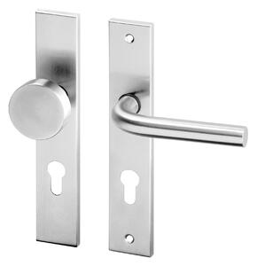 AC-T servis ACT dveřní klika LIDA HR ECO štít (nerez) Provedení: BB (pro pokojový klíč), Rozteč: 90 mm