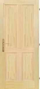 Mand CZ s.r.o. Dřevěné dveře JITKA 4K (rustic) Orientace Dveří: Pravé, Rozměr dle ČSN: 60 / 197