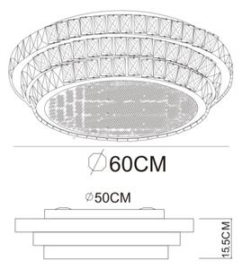 Globo 68157-58- LED Stmív stropní svít KLARA 58W/230V 2700-6000K pr.60cm bílá+DO
