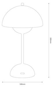 LED Nabíjecí dotyková stolní lampa COSTA LED/3W/5V 2400 mAh 3000-6000K bílá