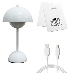 LED Nabíjecí dotyková stolní lampa COSTA LED/3W/5V 2400 mAh 3000-6000K bílá
