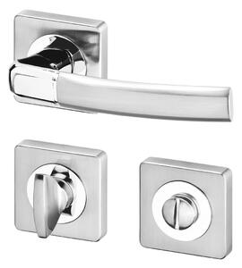 AC-T servis ACT dveřní klika KIEL RHR (chrom/efekt nerez) Provedení: WC (pro WC, koupelna)