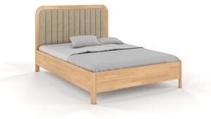 Zvýšená postel z masivu buk Modena 120x200, Odstín moření: Buk přírodní, Čalounění: 2303