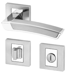 AC-T servis ACT dveřní klika CALLA RHR (chrom/efekt nerez) Provedení: WC (pro WC, koupelna)
