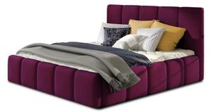 Designová čalouněná postel MIRA, 200x160, vínová (matt velvet 68/pouze rám postele/beg_14_co_1.6)