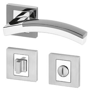 AC-T servis ACT dveřní klika VECTOR RHR (chrom/chrom antracit) Provedení: WC (pro WC, koupelna)
