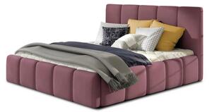 Designová čalouněná postel MIRA, 200x160, růžová (matt velvet 63/pouze rám postele/beg_07_co_1.6)