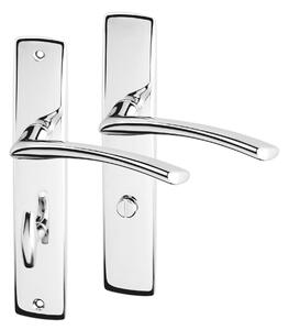 AC-T servis ACT dveřní klika SLZA HR (chrom) Provedení: WC (pro WC, koupelna), Rozteč: 72 mm